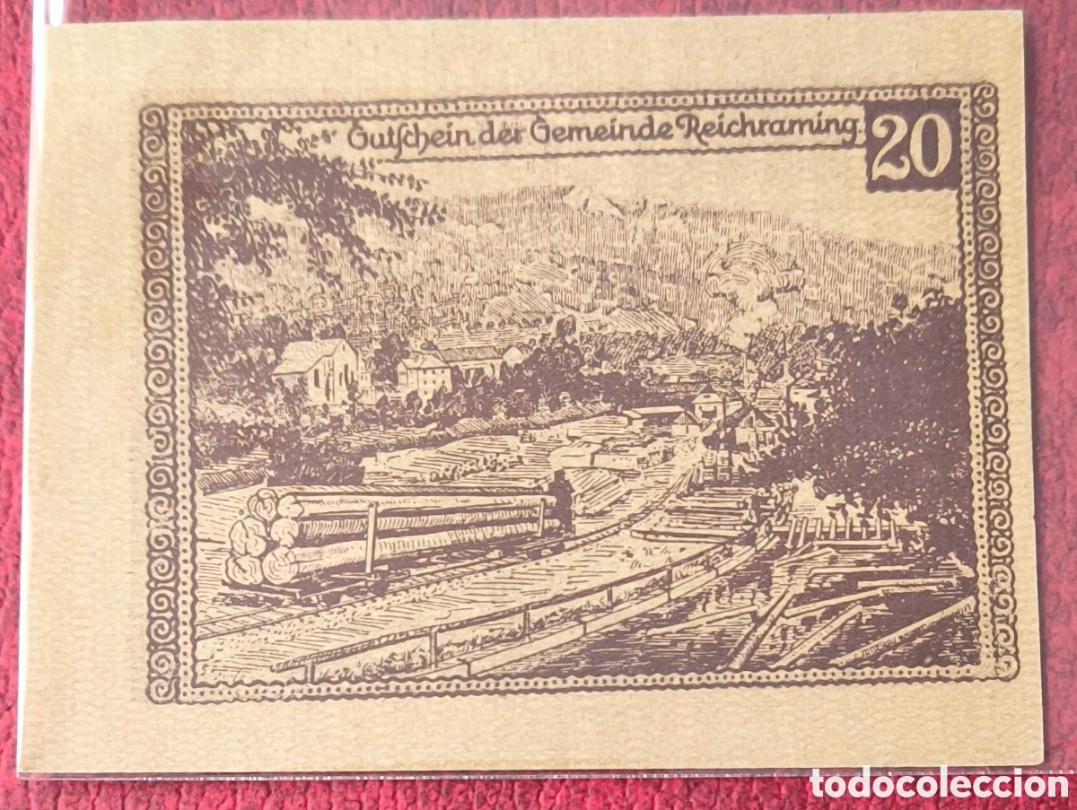 Billetes extranjeros: Austria. 1920. Notgeld. 20 heller - Foto 1