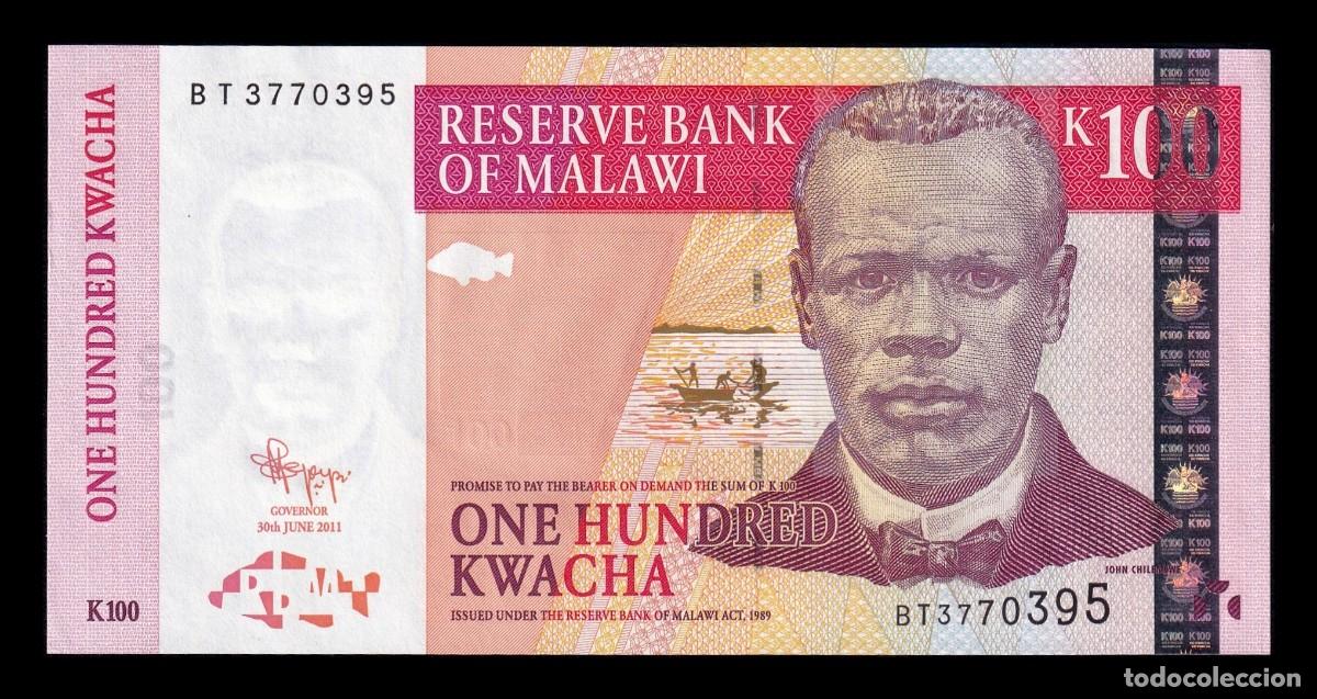 Billetes extranjeros: Malawi 100 Kwacha John Chilembwe 2011 Pick 54c Sc Unc