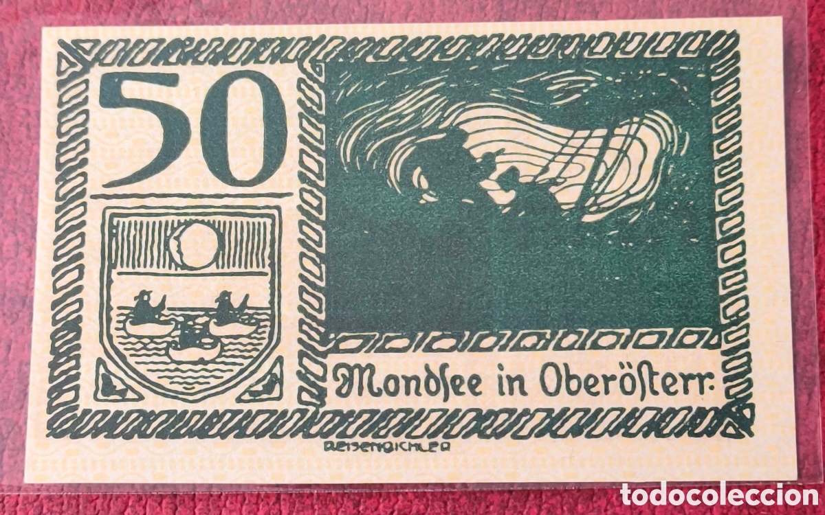 Billetes extranjeros: Austria. 1920. Notgeld. 50 pfennig - Foto 2
