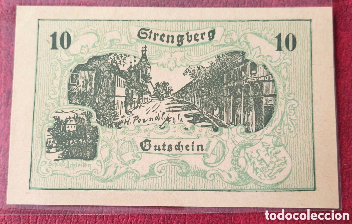 Billetes extranjeros: Austria. 1920. Notgeld. 10 heller - Foto 2