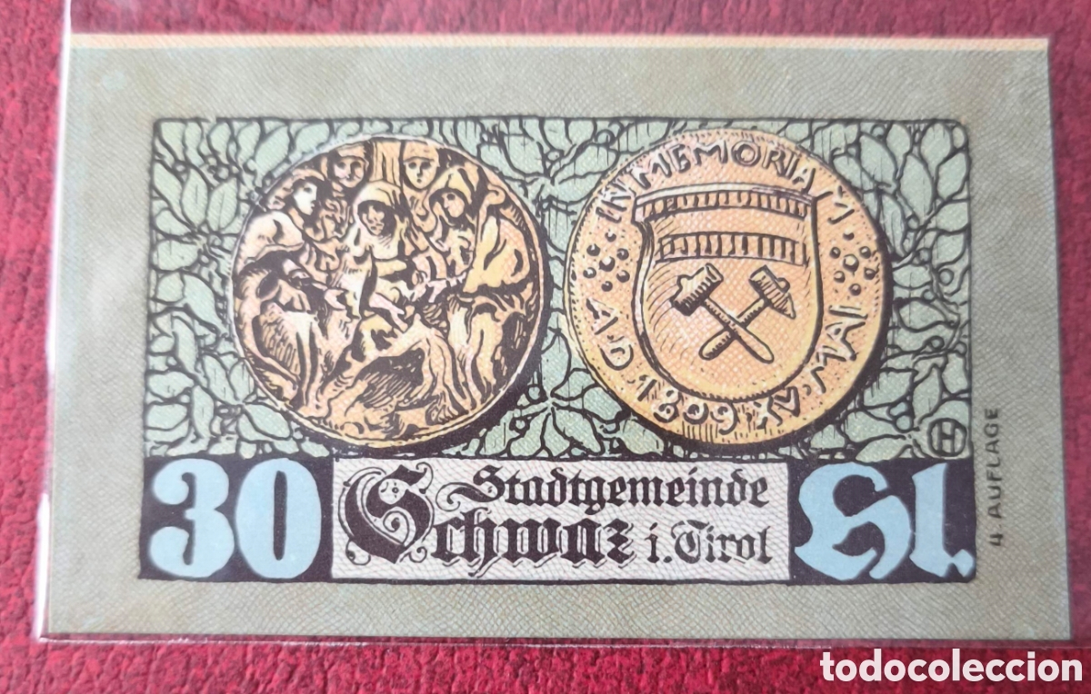 Billetes extranjeros: Austria. 1921. Notgeld. 30 heller
