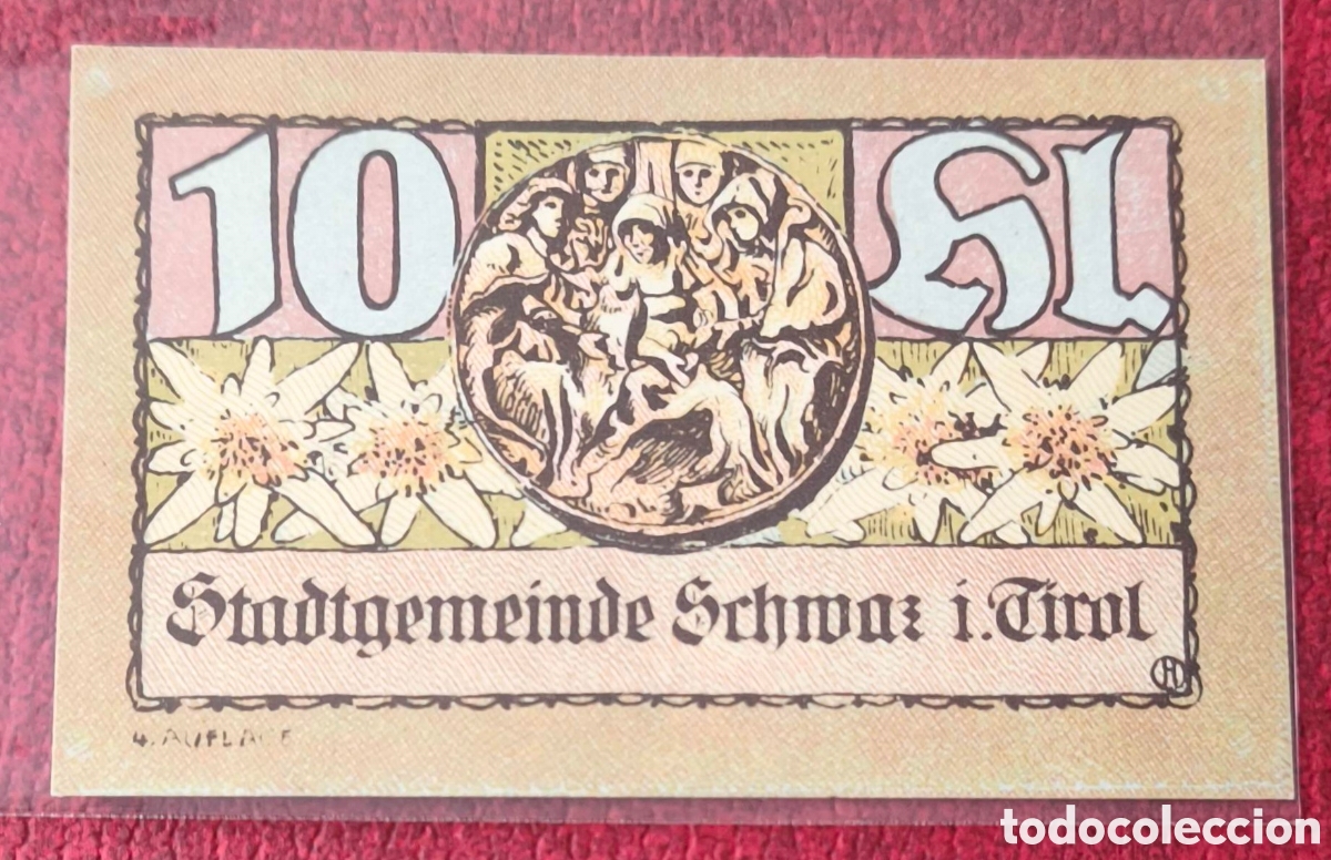 Billetes extranjeros: Austria. 1921. Notgeld. 10 heller - Foto 2