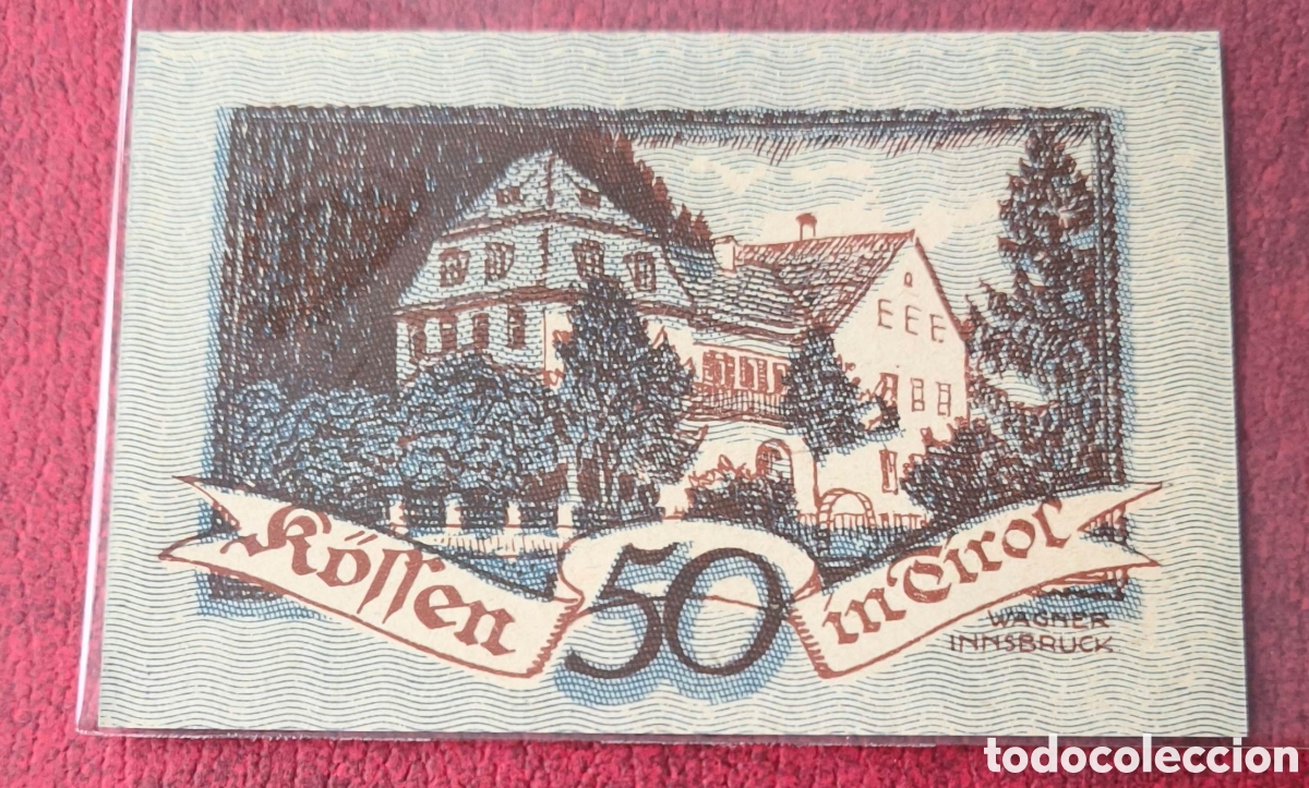 Billetes extranjeros: Austria. 1929. Notgeld. 50 heller - Foto 1