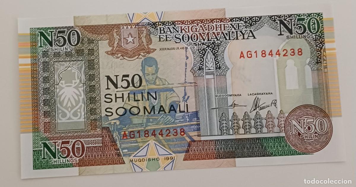 Banconote internazionali: SOMALIA-----50 NUEVOS CHELINES 1991--------SC