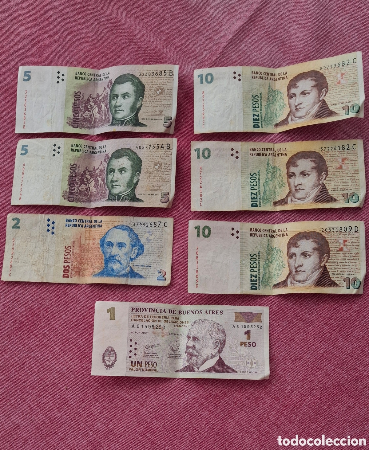 Billetes extranjeros: Argentina. Lote billetes variados.