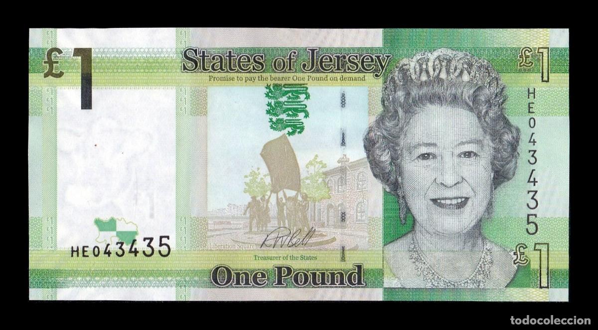 Billetes extranjeros: Jersey 1 Libra Elizabeth II 2018 Pick 32b Sc Unc