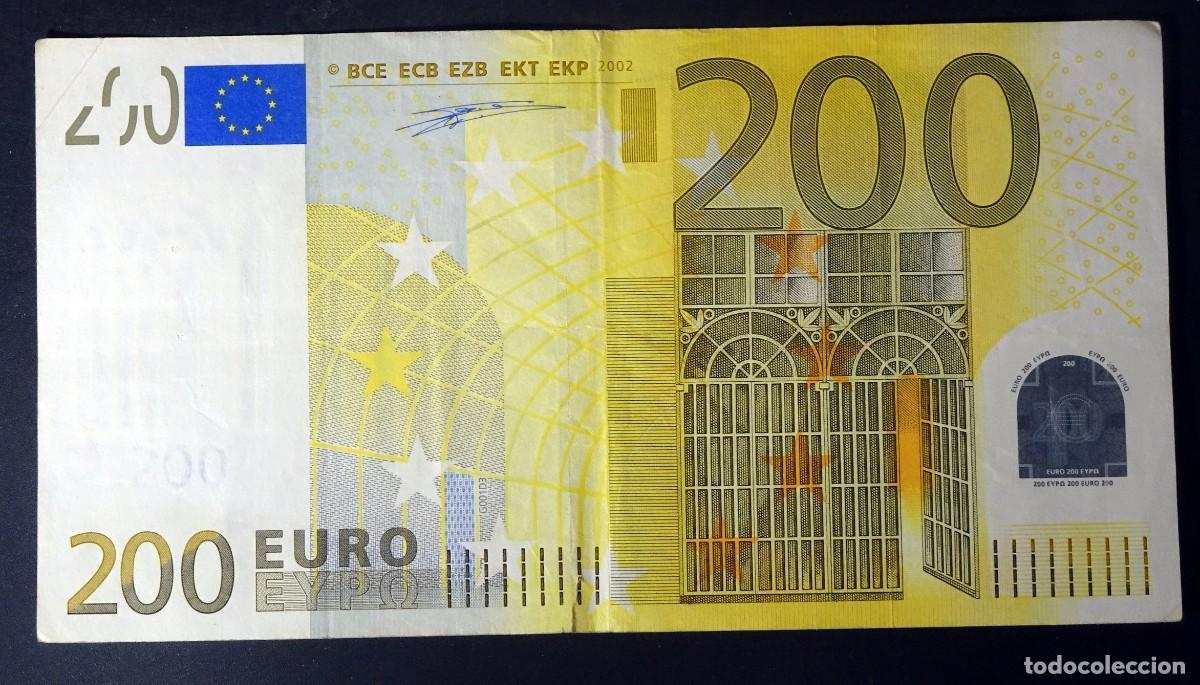 International Banknotes: BILLETE 200 EUROS , FIRMA DUISENBERG, SERIE N, 2002, VER FOTOS
