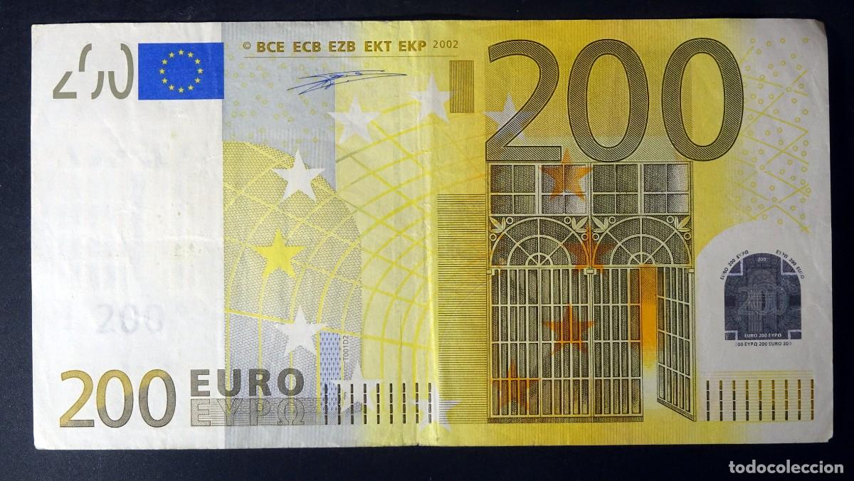 International Banknotes: BILLETE 200 EUROS , FIRMA DUISENBERG, SERIE V, 2002, VER FOTOS