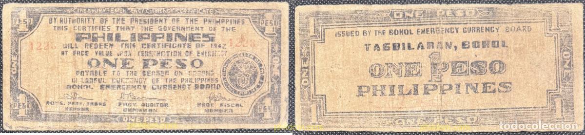 Billetes extranjeros: 8737 FILIPINAS 1942 PHILIPPINES 1 PESOS 1942