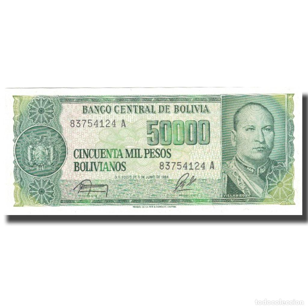 Billetes extranjeros: [#800959] Billete, 50,000 Pesos Bolivianos, 1984, Bolivia, 1984-06-05, KM:170a, SC+