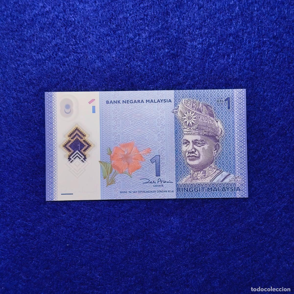 Billetes extranjeros: 1 RINGGIT DEL BANCO DE MALASIA. ESTADO DE PLANCHA - Foto 2