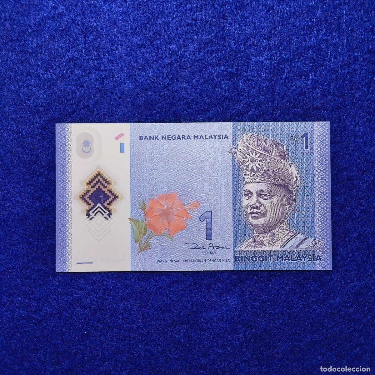 Billetes extranjeros: 1 RINGGIT DEL BANCO DE MALASIA. ESTADO DE PLANCHA - Foto 1