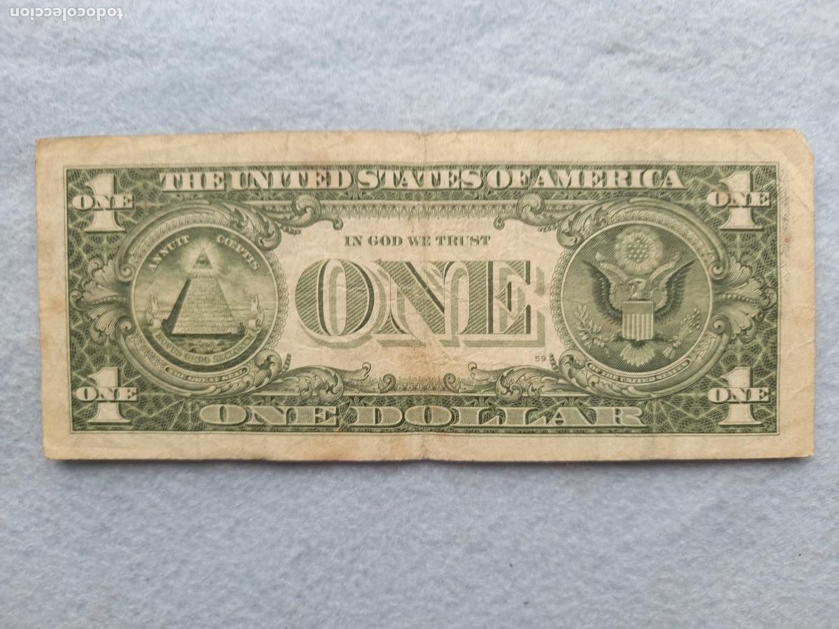 Billetes extranjeros: USA. 1 D&oacute;lar. A&ntilde;o 2001. - Foto 2