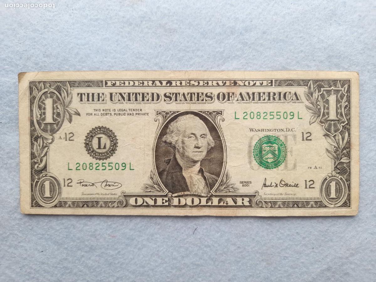 Billetes extranjeros: USA. 1 D&oacute;lar. A&ntilde;o 2001. - Foto 1