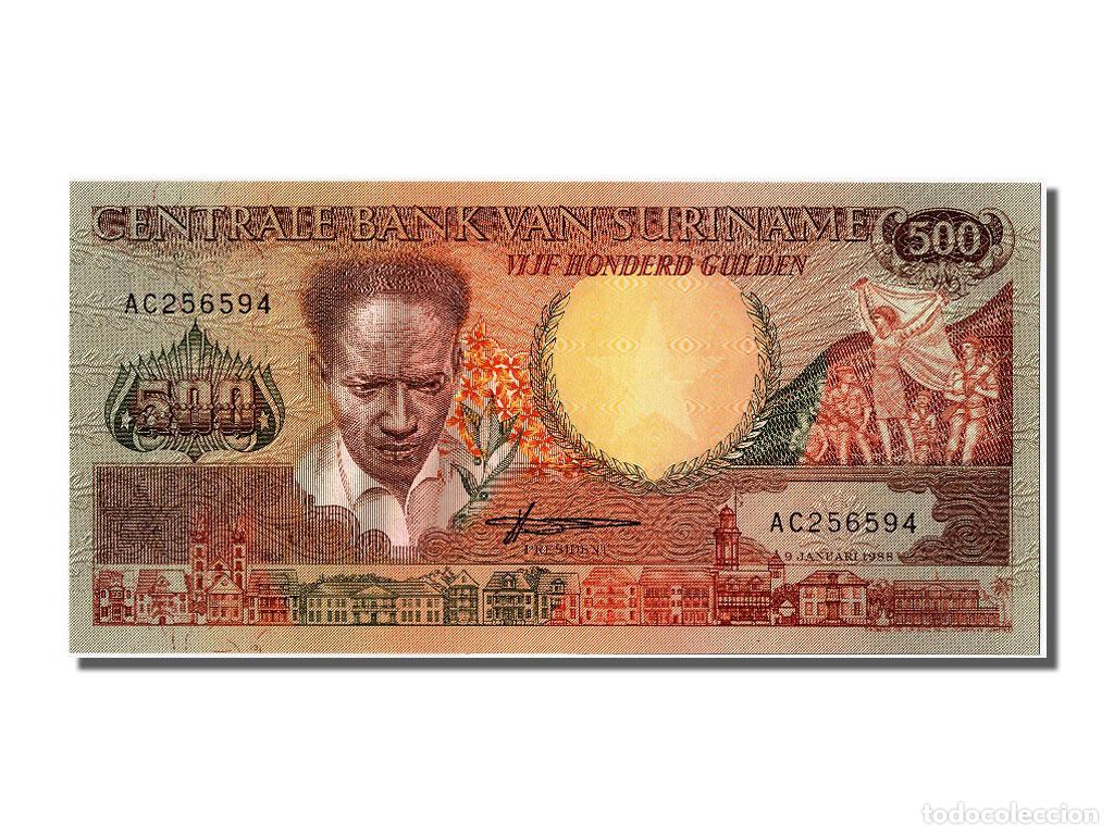 Billetes extranjeros: [#301877] Billete, 500 Gulden, 1988, Surinam, 1988-01-09, UNC