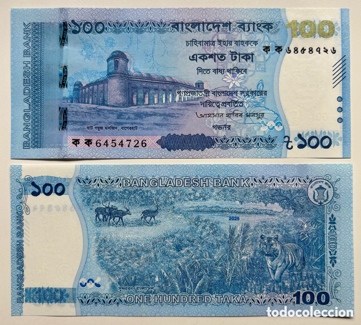 Billetes extranjeros: Billete BANGLADESH 100 Taka 2025 SC