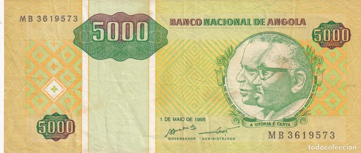 Billetes extranjeros: CRBX1543 BILLETE ANGOLA 5000 KWANZAS 1995 MBC