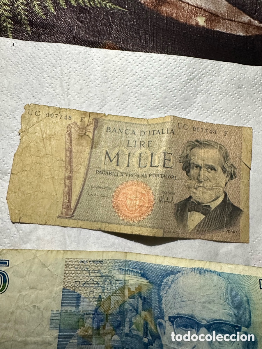 Billetes extranjeros: Lote de 6 Billetes Antiguos Internacionales - Foto 4