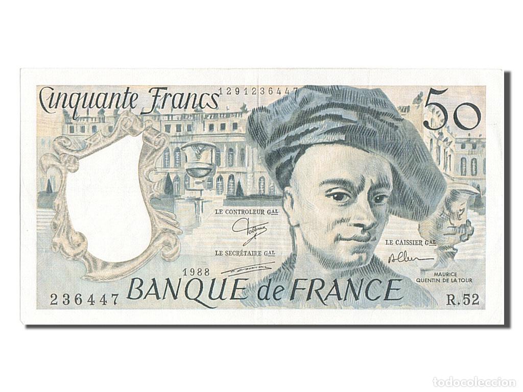 Billetes extranjeros: [#203516] Billete, Francia, 50 Francs, 50 F 1976-1992 ''Quentin de La Tour'', 1988, EBC