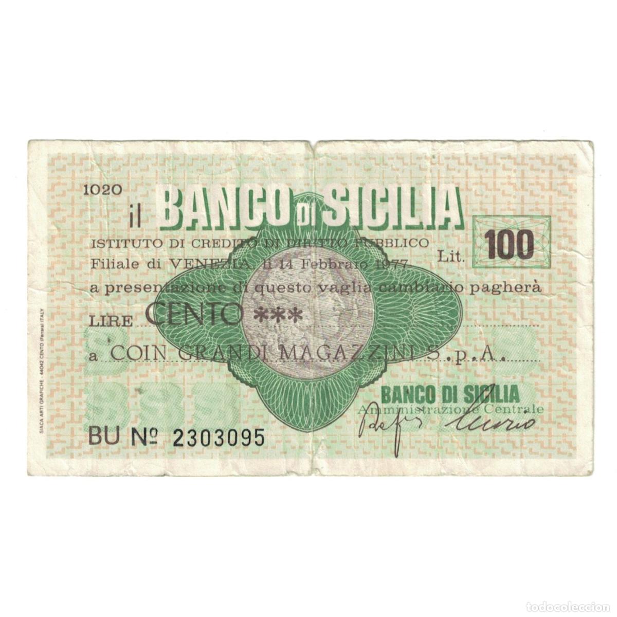 Billetes extranjeros: [#243881] Billete, 100 Lire, 1977, Italia, 1977-02-14, Florence, BC