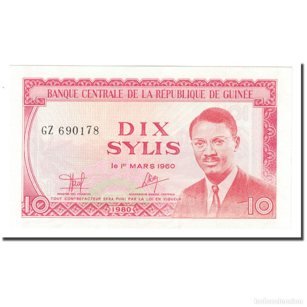 Billetes extranjeros: [#632130] Billete, 10 Sylis, 1960, Guinea, 1960-03-01, KM:23a, SC