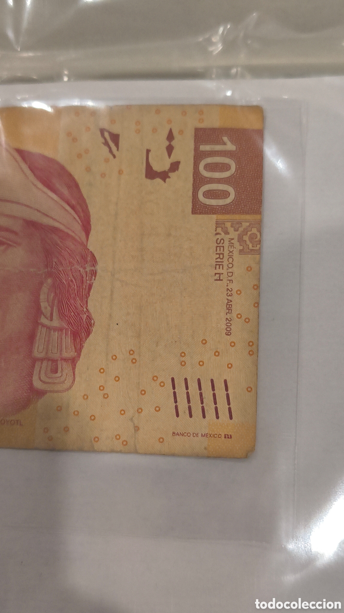 Billetes extranjeros: CIEN PESOS 2009 BANCO DE MEXICO - Foto 2