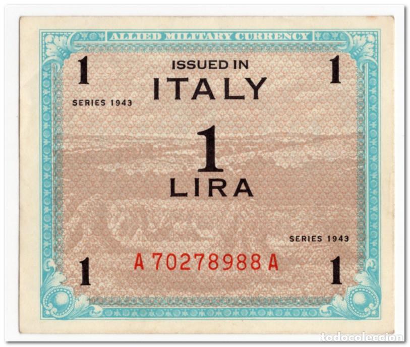 Billetes extranjeros: ITALY,ALLIED MILITARY CURRENCY,1 LIRE,1943,P.M10,XF+