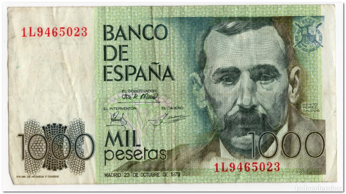 Billetes extranjeros: SPAIN,1000 PESETAS,1979 (1982) P.158,F-VF