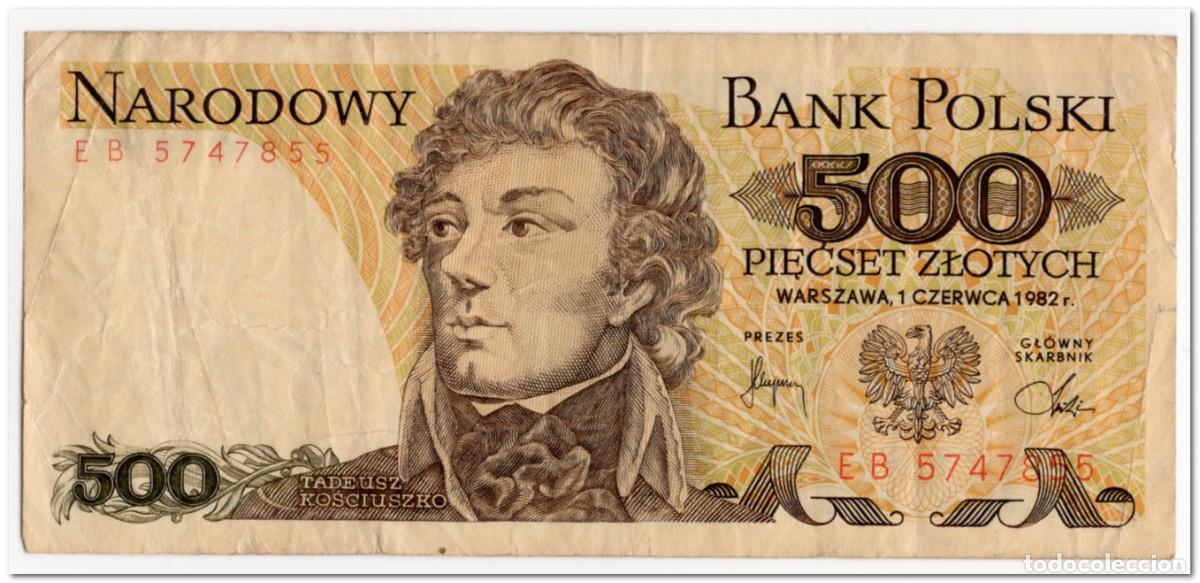 Billetes extranjeros: POLAND,500 ZLOTYCH,1982,P.145d,FINE