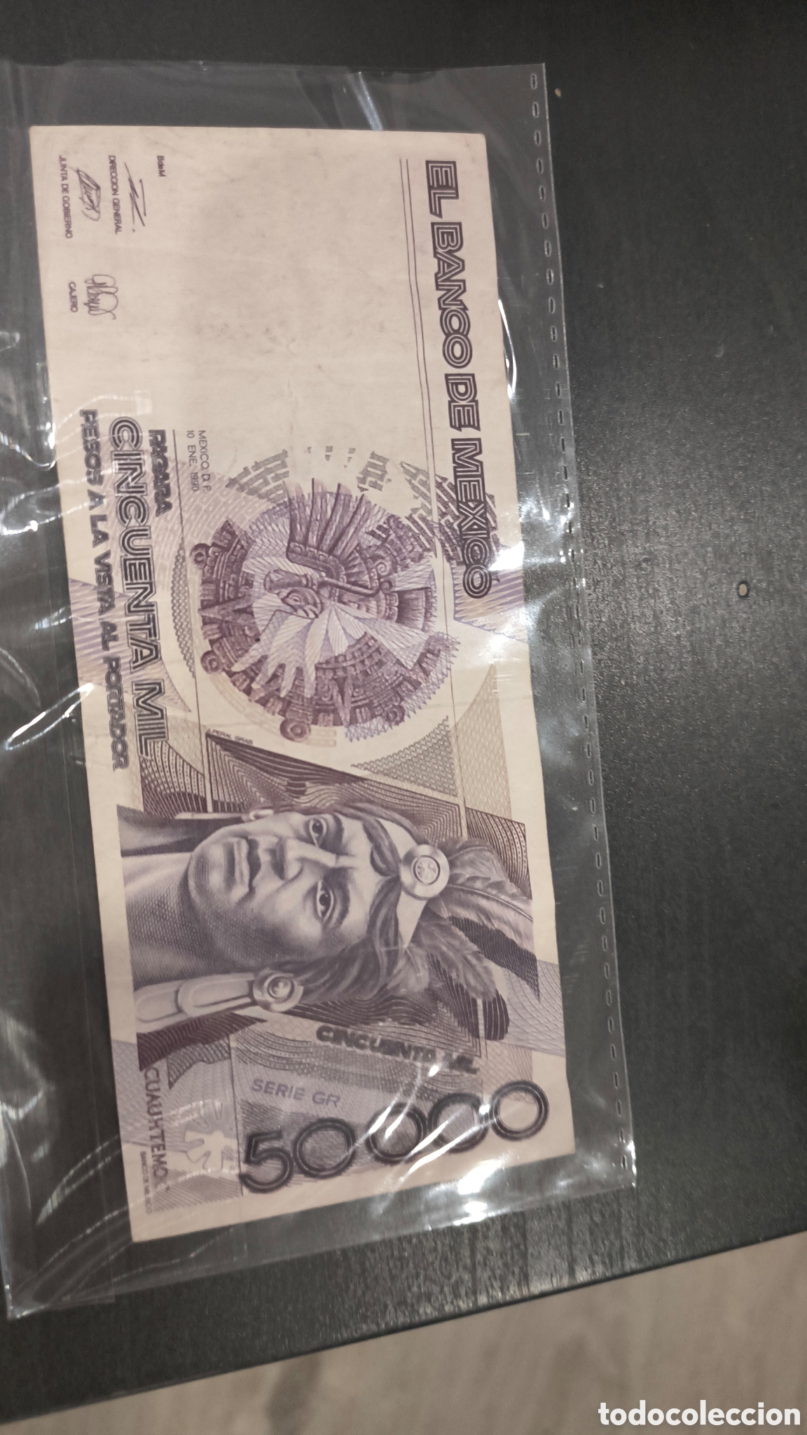 International Banknotes: CINCUENTA MIL PESOS BANCO DE MEXICO 1990