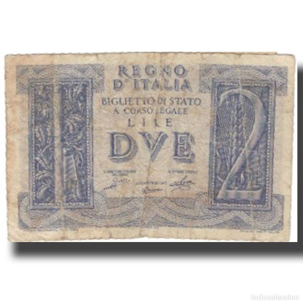 Billetes extranjeros: [#805230] Billete, 2 Lire, Italia, KM:27, BC