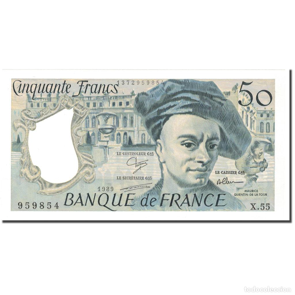 Billetes extranjeros: [#804253] Francia, 50 Francs, Quentin de La Tour, 1976-1992, 1988, UNC, Fayette:67.14
