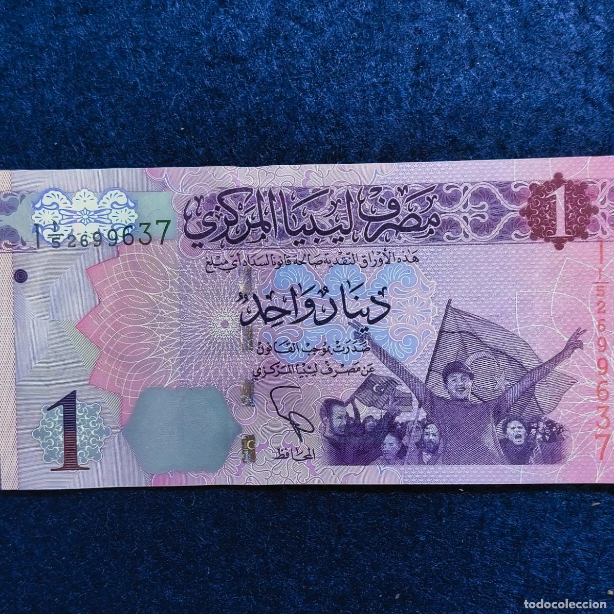 Banconote internazionali: ONE DINAR LYBIA. ESTADO DE PLANCHA