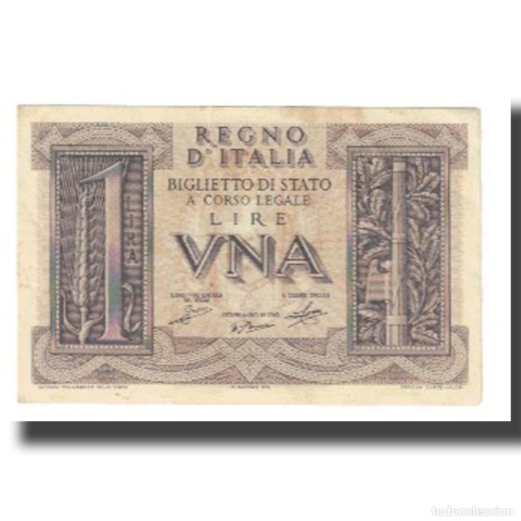 Billetes extranjeros: [#174783] Billete, 1 Lira, Italia, KM:26, BC
