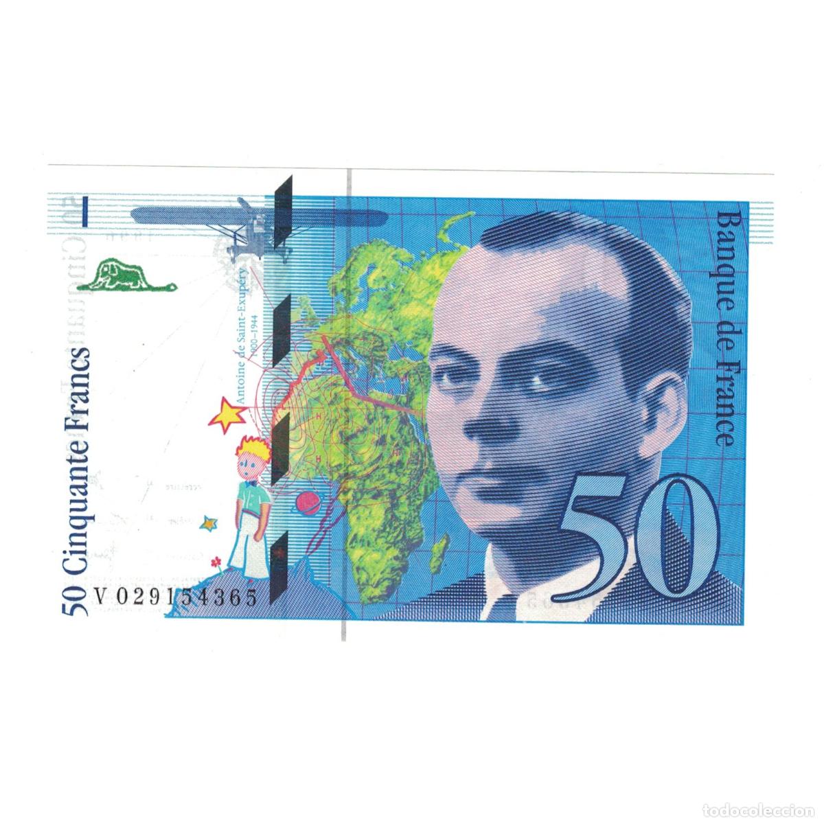 Billetes extranjeros: [#145694] Francia, 50 Francs, St Exup&eacute;ry, 1996, V029154365, UNC, Fayette:73.2, KM:157Ac