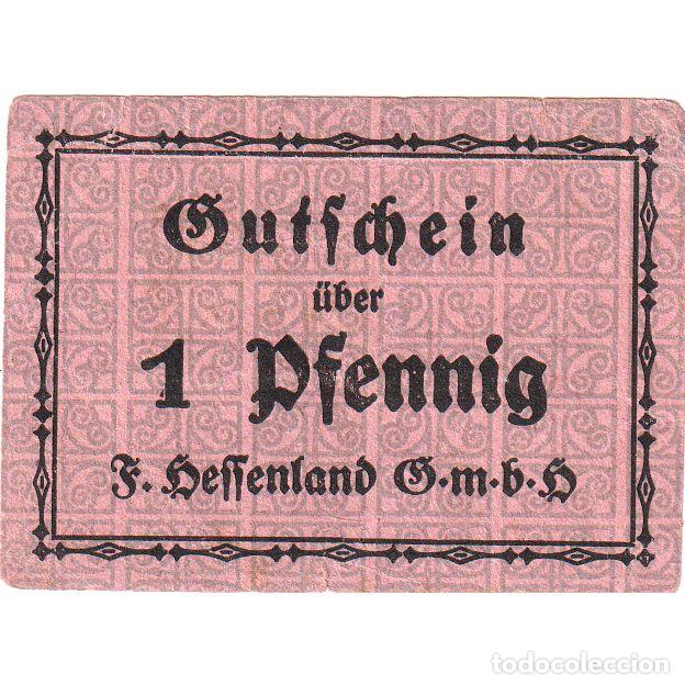 Billetes extranjeros: [#292312] Alemania, 1 Pfennig, EBC