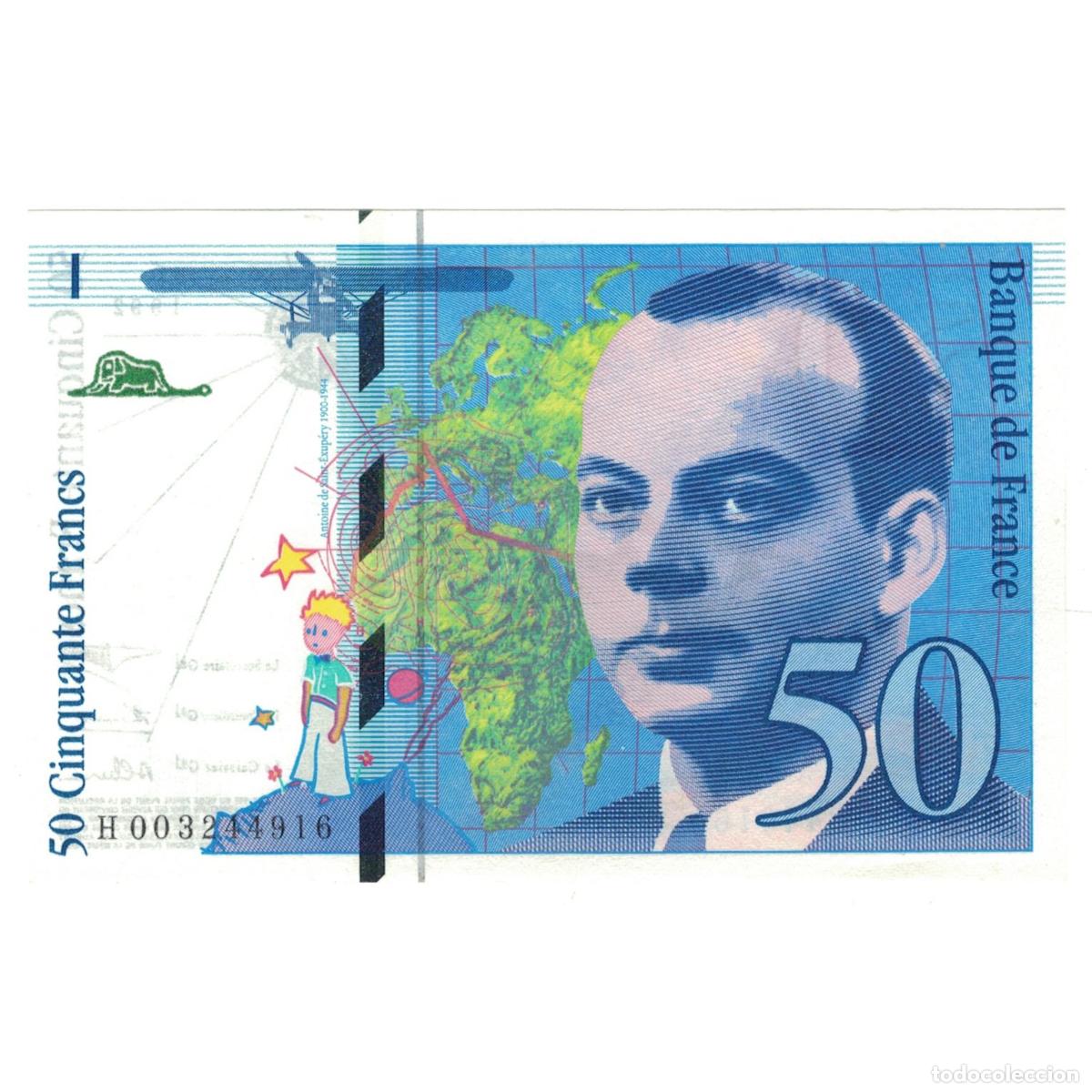 Billetes extranjeros: [#230718] Francia, 50 Francs, St Exup&eacute;ry, 1992, H.003244916, UNC, Fayette:72.1b, KM:157a