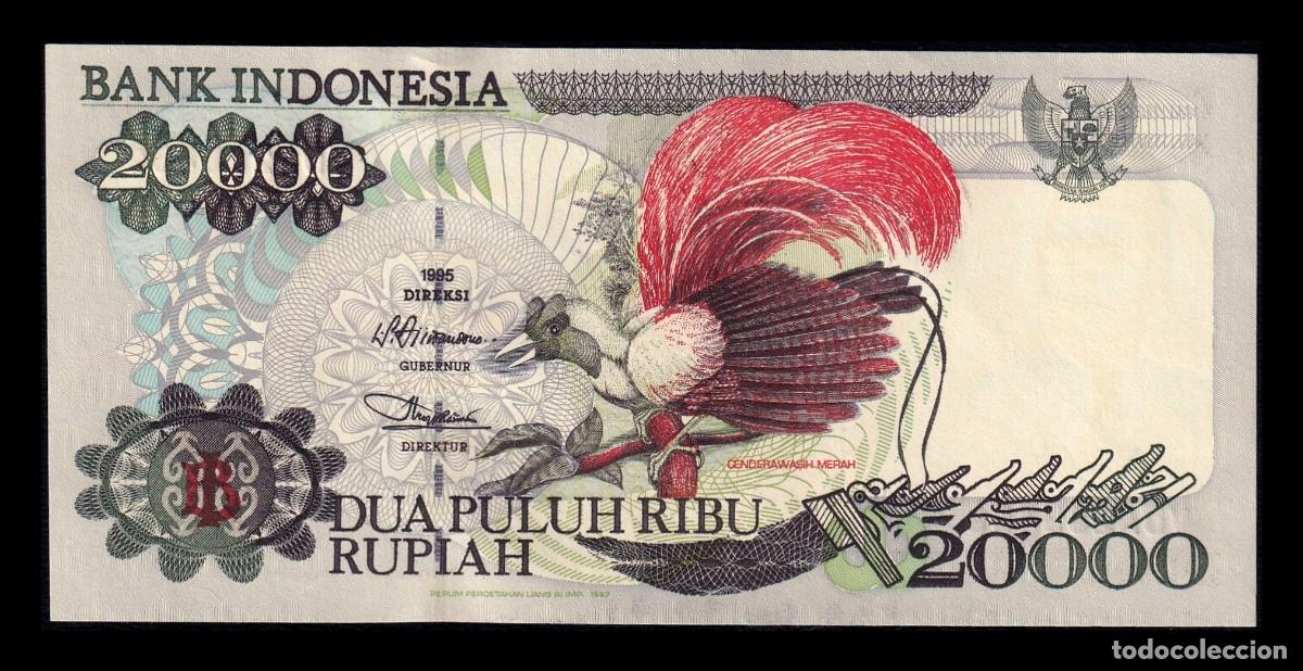 Billetes extranjeros: Indonesia 20000 Rupias 1995 (1997) Pick 135c Sc Unc
