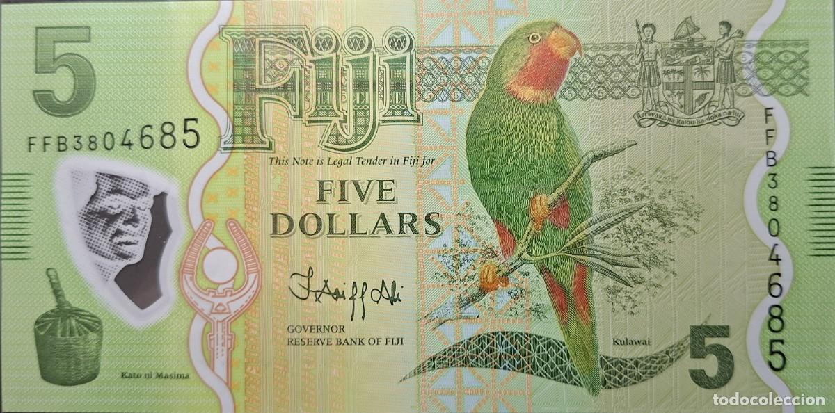 Billetes extranjeros: FIJI 5$ A&Ntilde;O 2022 PICK 115b UNC - Foto 1