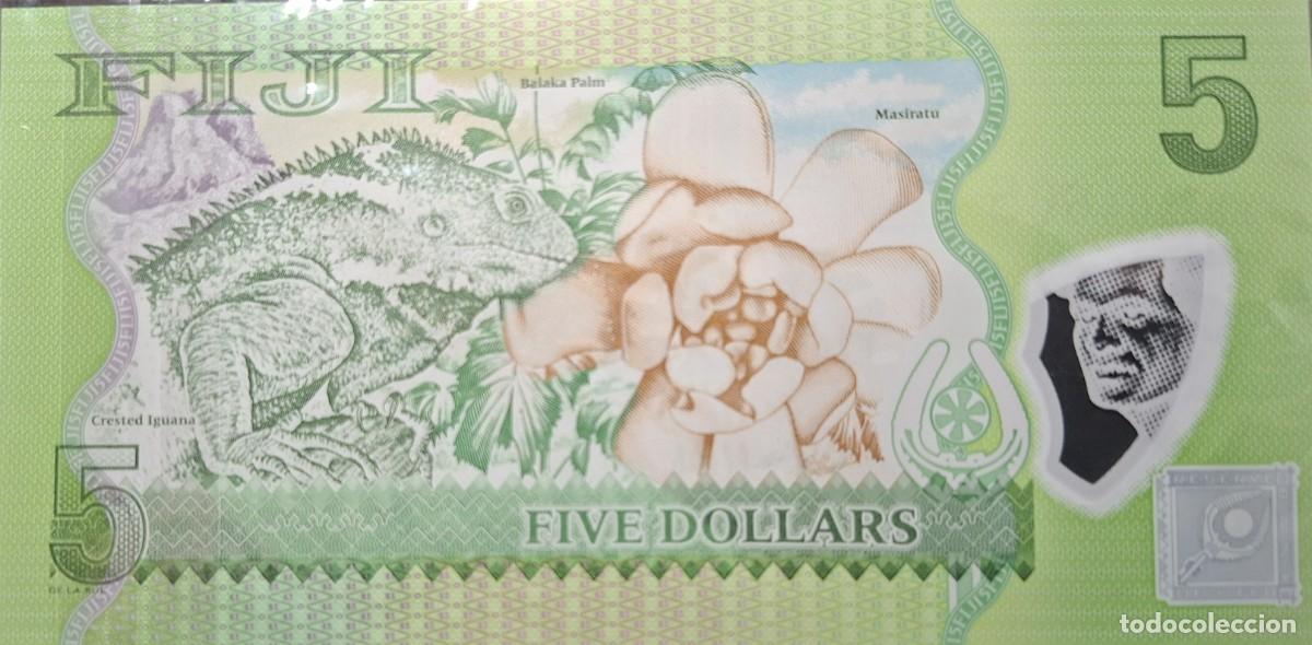 Billetes extranjeros: FIJI 5$ A&Ntilde;O 2022 PICK 115b UNC - Foto 2
