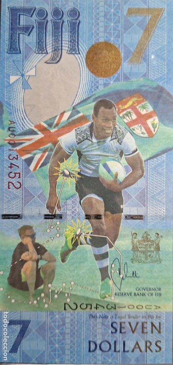 Billetes extranjeros: FIJI 7$ A&Ntilde;O 2017 PICK 120a UNC - Foto 1