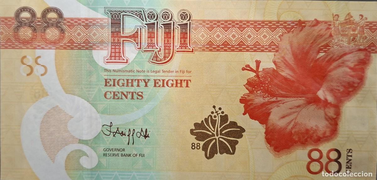 Notas Internacionais: FIJI 88 CENTS A&Ntilde;O 2022 PICK 123a.1