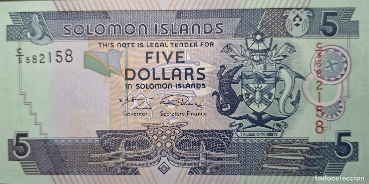Notas Internacionais: ISLAS SALOM&Oacute;N 5$ A&Ntilde;O 2009 PICK 26a.2 UNC