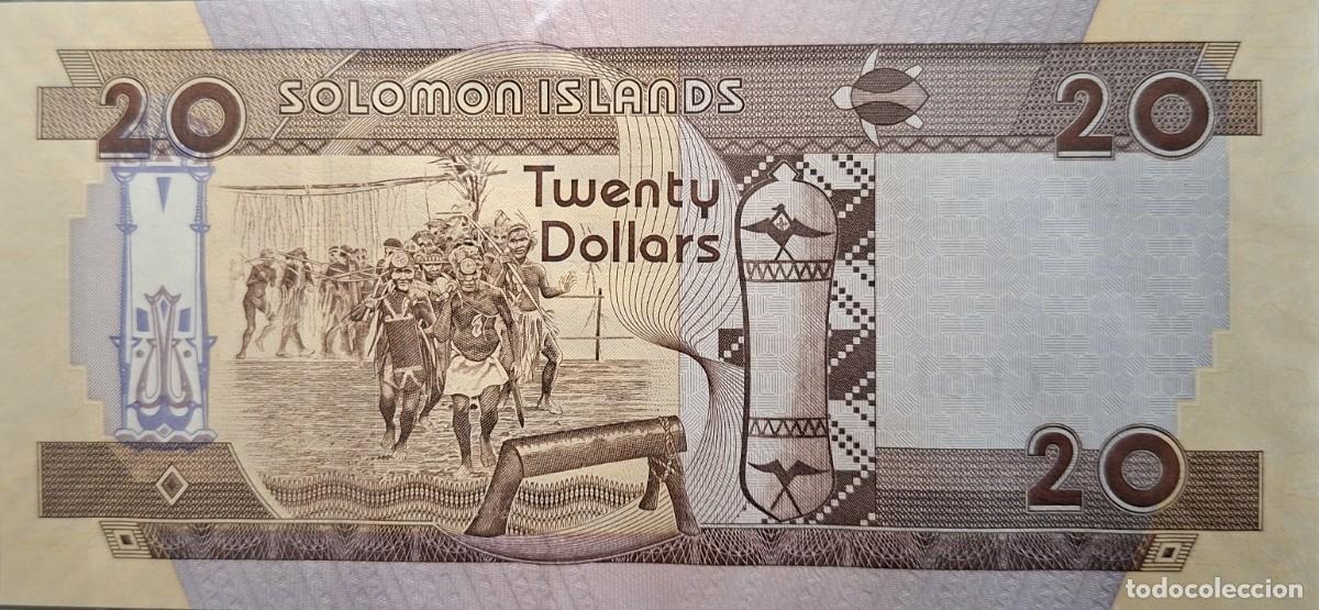 Billetes extranjeros: ISLAS SALOM&Oacute;N 20$ 2004 PICK 28a.1 UNC - Foto 2