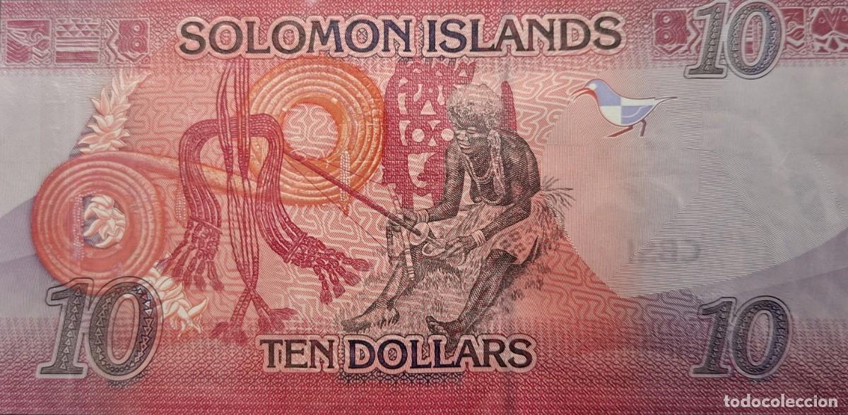 Billetes extranjeros: ISLAS SALOM&Oacute;N 10$ A&Ntilde;O 2017 PICK 33a UNC - Foto 2