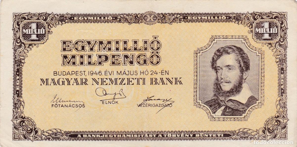 Banconote internazionali: HUNGRIA - 1000000 PENGO DE 1946