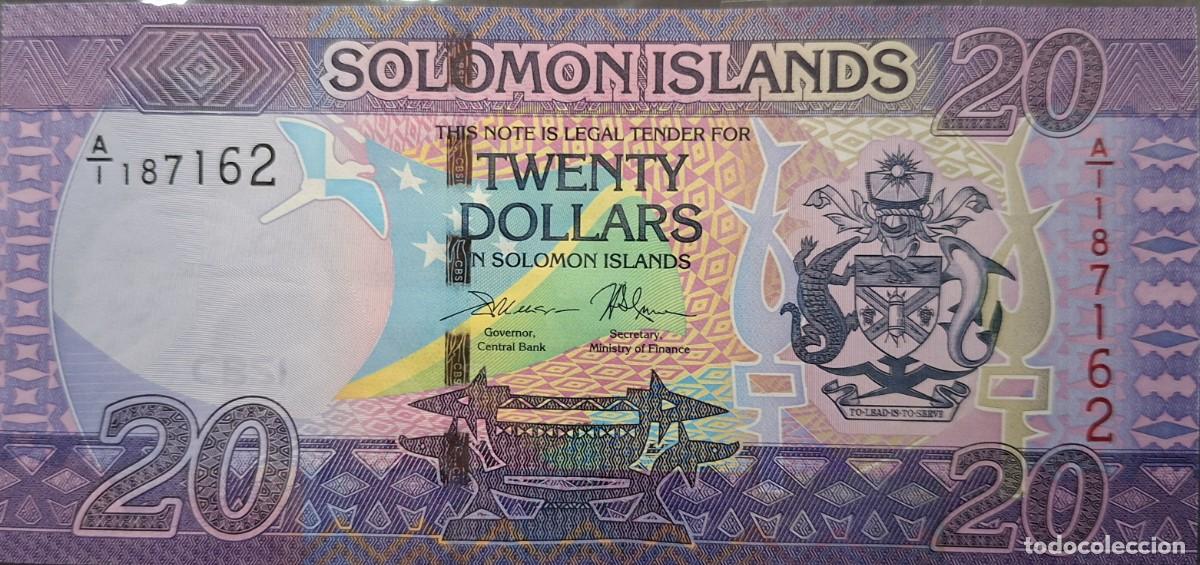 Billetes extranjeros: ISLAS SALOM&Oacute;N 20$ A&Ntilde;O 2017 PICK 34a UNC