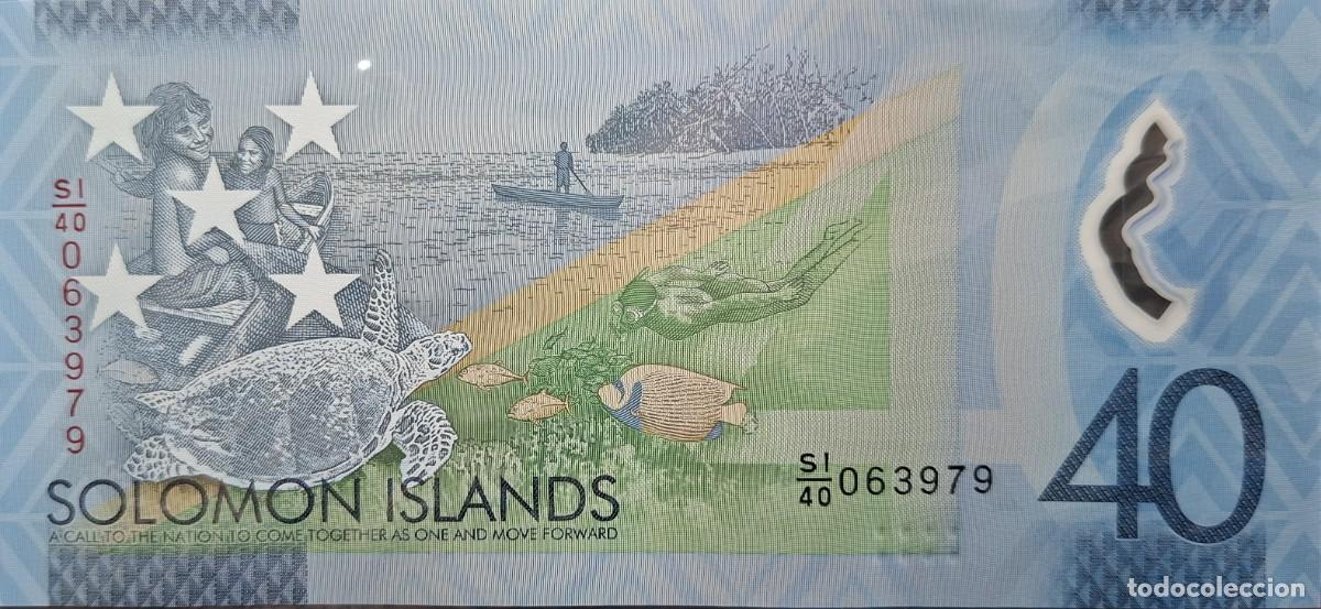 Internationale Banknoten: ISLAS SALOM&Oacute;N 40$ A&Ntilde;O 2018 PICK 37a UNC