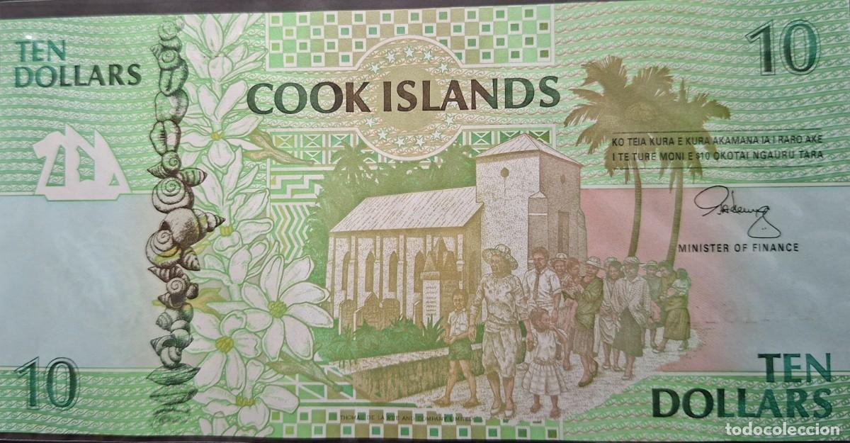 Billets internationaux: ISLAS COOK 10$ A&Ntilde;O 1999 PICK 8a UNC