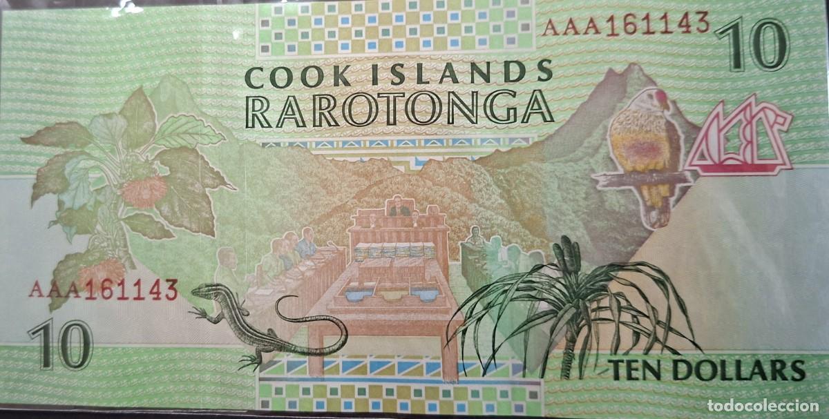 Billetes extranjeros: ISLAS COOK 10$ A&Ntilde;O 1999 PICK 8a UNC - Foto 2